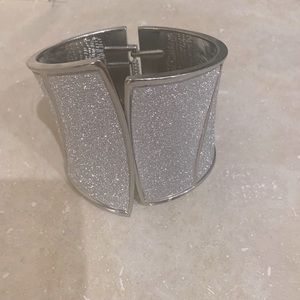 Silver sparkly cuff